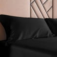 thumbnail image 3 of THXSILK 19 Momme Silk Pillowcase, 100% Natural Mulberry Silk Pillowcase for Hair & Skin, Pillow Sham with Envelope Closure, Standard Size(20"x26"), Black, 3 of 8