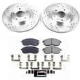 thumbnail image 3 of PowerStop Front Z23 Evolution Sport Carbon-Fiber Ceramic Brake Pad and Drilled & Slotted Rotor Kit Fits: INFINITI NISSAN Select Models K2282, 3 of 10