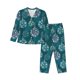 thumbnail image 1 of Fotbe whiter Snowflake balloons Conjunto de Pijama de Manga Larga para Mujer con Estampado, Ropa de Dormir de 2 Piezas, Conjunto de Casa Suave y Cómodo con Bolsillos-Medium, 1 of 7