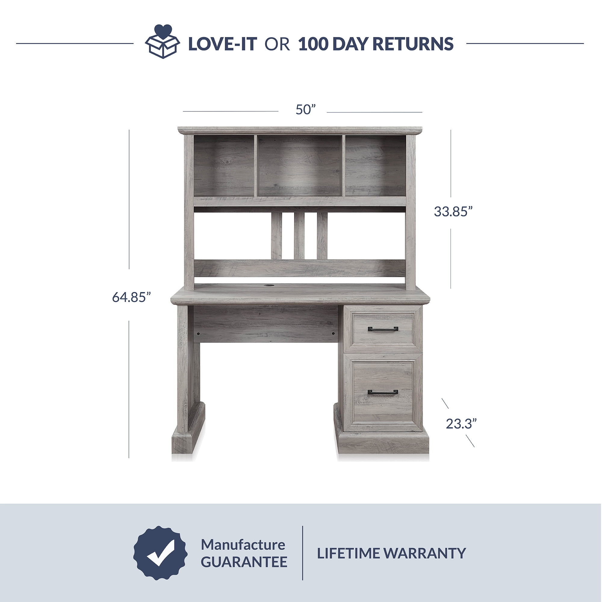 Balen 47.2 art sale desk with hutch