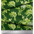 thumbnail image 3 of Soimoi Crepe Silk Fabric Leaves & Floral Artistic Print Fabric by Yard 42 Inch Wide, 3 of 3