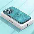 thumbnail image 1 of Funda de teléfono de cuero de ciervo de lujo para iPhone 14 13 12 Pro Max, protector de silicona a prueba de golpes Fivean unisex, 1 of 2
