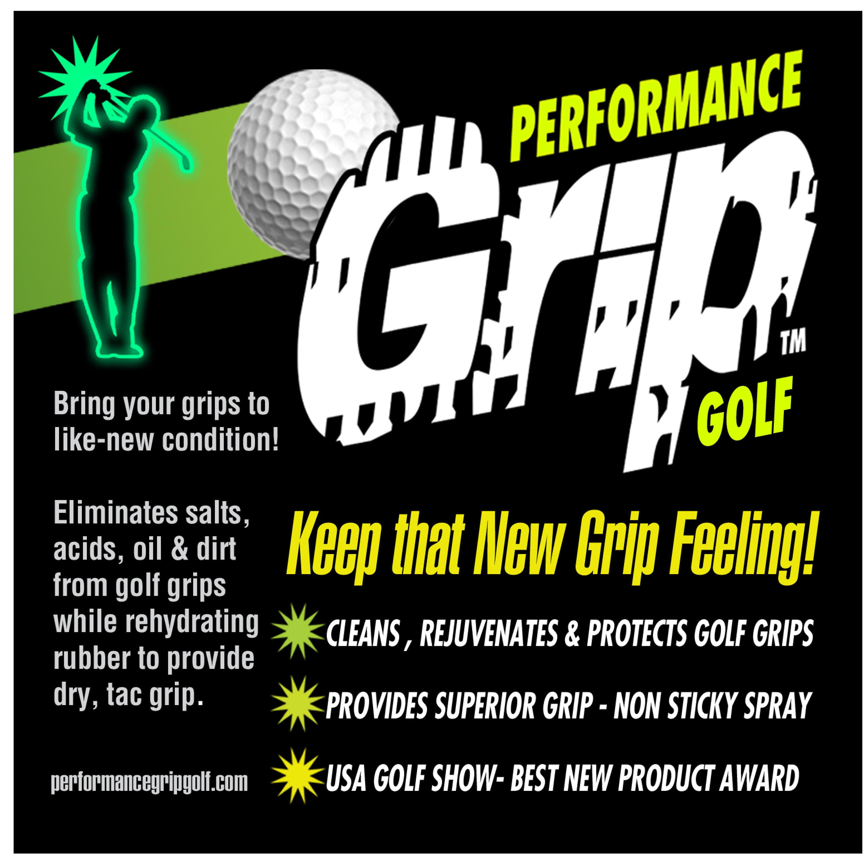 Performance Grip Golf - 2 Pack (spray to clean and rejuvenate rubber golf  club grips) - Walmart.com
