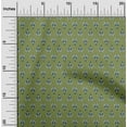 thumbnail image 1 of oneOone Organic Cotton Poplin Twill Fabric Floral Block Printed Fabric 1 Yard 42 Inch Wide, 1 of 4
