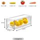 thumbnail image 4 of Paquete de 2 cajones transparentes extraíbles y apilables para frigorífico, organizadores de cajones para despensa, contenedores de plástico para alimentos para cocina, baño, oficina, armario, 4 of 8