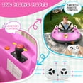 Funcid 12V Bumper Car Ride on with Remote Control, Kids Electric Baby