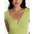 thumbnail image 4 of No Boundaries Empire Seam Top with Short Sleeves, Women’s XXS-XXL, 4 of 5