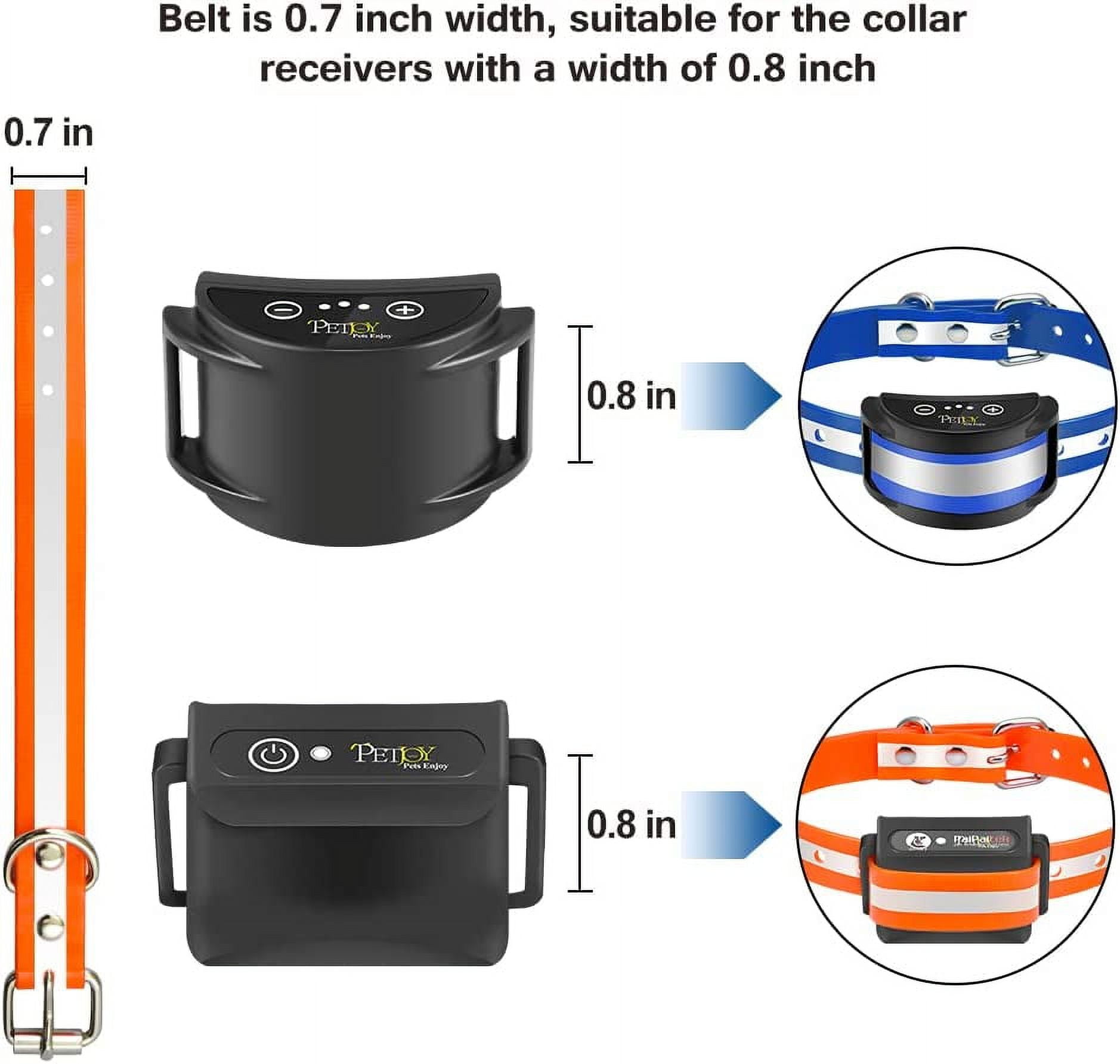 Paipaitek Shock Collar Replacement Strap, Reflective Adjustable Dog Replacement Collars  Straps for remote trainer for dogs Sportdog shock collar Replacement shock collar strap