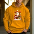 thumbnail image 5 of Men's 330g 100% Cotton Terry Dropped Shoulder Hoodie-Merry Christmas Pattern, 5 of 17