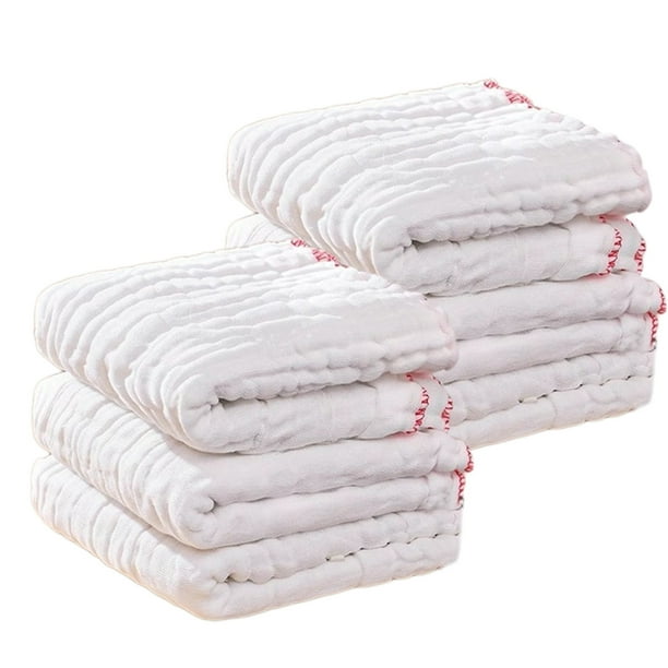 Juego de paños de limpieza gruesos con estampado a cuadros para cocina, mesa, baño, multiusos, absorbentes, de fibra, 25 x 25 cm, paquete de 6 para encimera, fregadero, inodoro, hogar, restaurante.