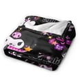 thumbnail image 2 of Kuromi Blanket, Anime Throw Blanket For Couch Sofa Bed, Soft Cozy Lightweight Warm Flannel Blanket, Home Decor, Anime Gifts For Boys Girls Kids Teens, 40"X30", 2 of 9