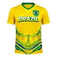 thumbnail image 2 of 2026 Soccer Cup Fan Jersey for Men, V-Neck Short Sleeve T-Shirt with National Team Flag Graphic, Soft Cotton Blend Athletic Top, 1 PC Fluorescence Yellow XL, 2 of 5