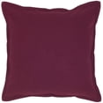 thumbnail image 1 of HomeRoots 403119 Merlot Solide Bride Bordé Moderne Oreiller de Jeter, 1 of 1