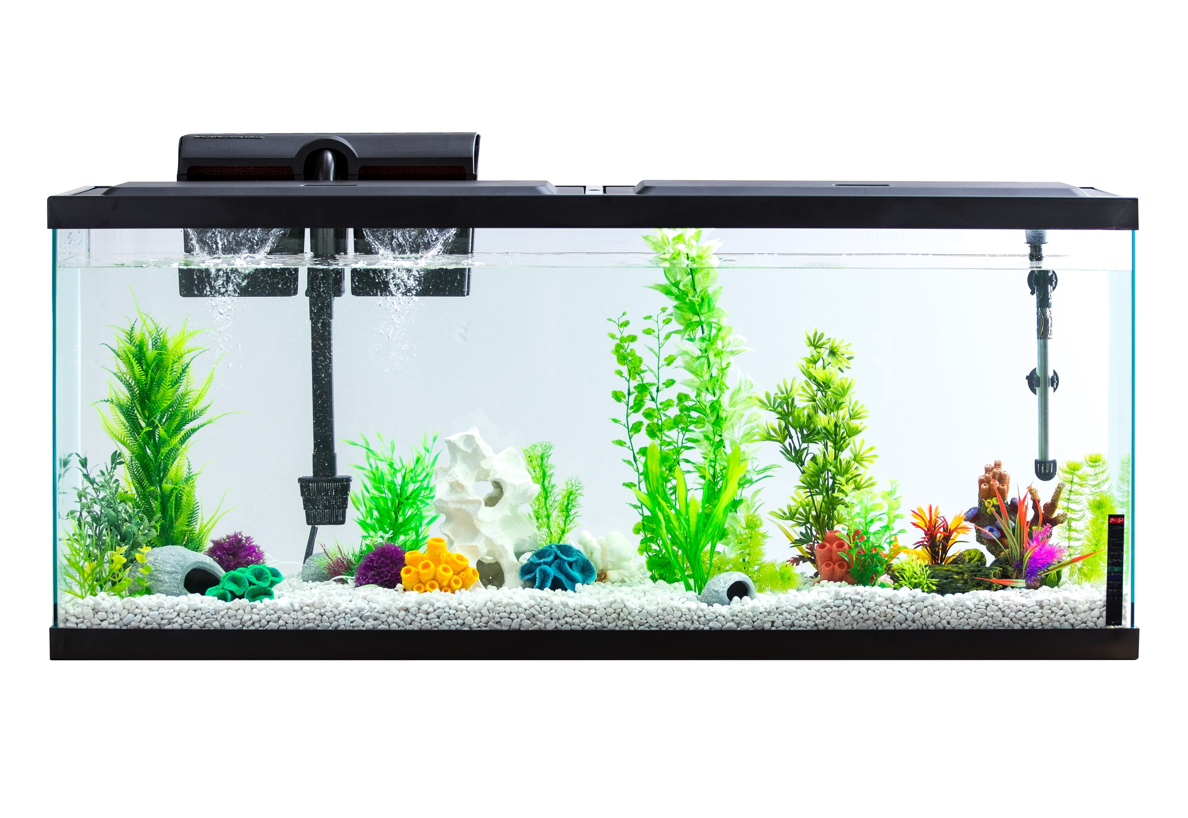 Aqua Aquarium Kit with LED, 55-Gallon - Walmart.com