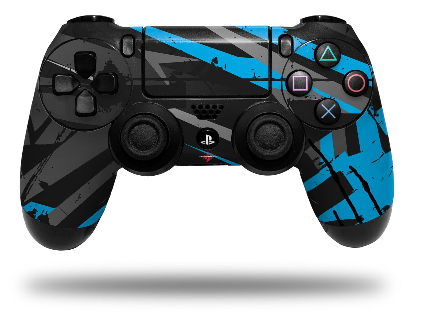 Skin for Sony PS4 Dualshock Controller PlayStation 4 Original Slim and Pro Baja 0014 Blue Medium