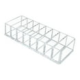 thumbnail image 1 of Organizador de cajones transparente de 8 espacios para tocador, organizador compacto de acrílico transparente para encimera, cajón y baño., 1 of 8