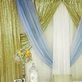 thumbnail image 4 of 2 Panels Golden Light Sequins Fabric Background Wedding Photo Booth, Sequins Curtains, Sequins Panel Photography Background Decoration 2*8FT, 4 of 11