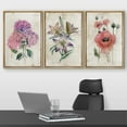 thumbnail image 2 of wall26 Framed Canvas Print Wall Art Set Pastel Watercolor Lily Daisy Flowers Nature Floral Illustrations Modern Art Rustic Botanical Relax/Calm for Living Room, Bedroom, Office - 16"x24"x3, 2 of 5