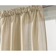 thumbnail image 3 of RT Designers Collection 100% Polyester 82 GSM Faux Silk Nikki Rod Pocket Curtain Panel 54" x 84" Beige, 3 of 3