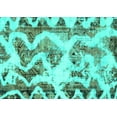 thumbnail image 1 of Ahgly Company Indoor Rectangle Abstract Turquoise Blue Modern Area Rugs, 7' x 9', 1 of 4