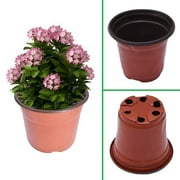 Nursery Pots Plant Pot, 3.9 inches Plastic Seed Starting Flowerpots, 100-Pcs