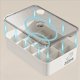 thumbnail image 3 of 2X Caja de Almacenamiento A Prueba de Polvo de Gran Capacidad para Organizador de Ropa Interior y Caja de Almacenamiento una Caja de Quince Celdas con Tapa, 3 of 5