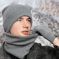 thumbnail image 4 of SwiftWear Winter Hat Scarf Gloves Set for Women Knitted Beanie Hat Touch Screen Gloves Neck Warmer Gifts for Unisex Adult Dark Gray, 4 of 4