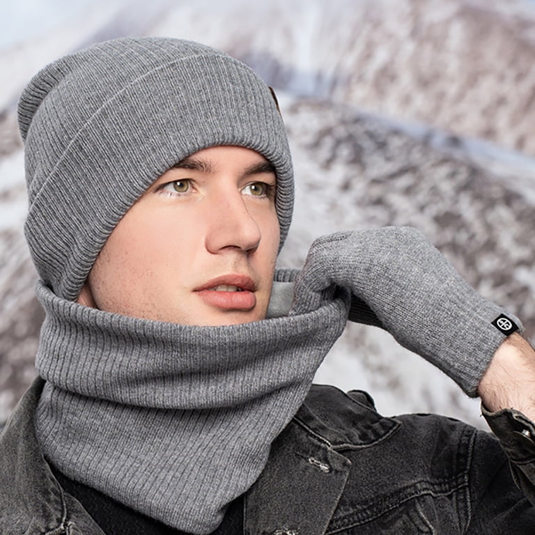 SwiftWear Winter Hat Scarf Gloves Set for Women Knitted  display picture 2