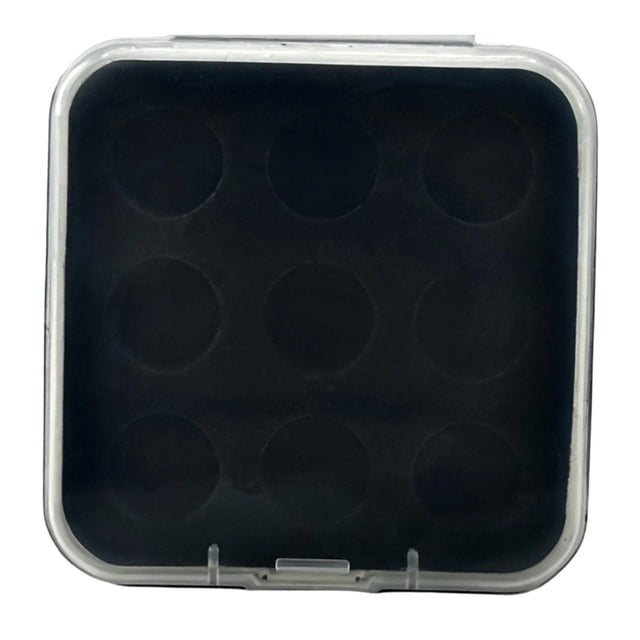 AWHAO Acrylic Cue Ball Case Transparent Billiard Ball Holder Snooker Pool Ball Storage 9 Holes