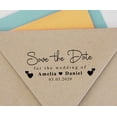 thumbnail image 4 of Printtoo Personalized Black Self Inking Wedding Favor Stamp Custom Save The Date Rubber Stamper-68 x 30 mm, 4 of 6