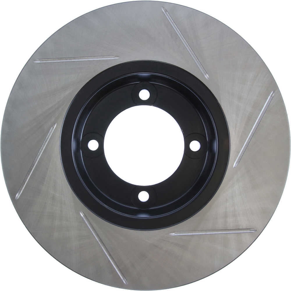 StopTech 126.42011SL Sport Slotted Disc Brake Rotors, European style brake pad compounds. Slotted
