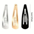 thumbnail image 3 of Engrosada 5cm Hairpin Clip Clip de Oro Electrochapado Clip de gota de agua Clip de flecos Clip de pelo, 3 of 5