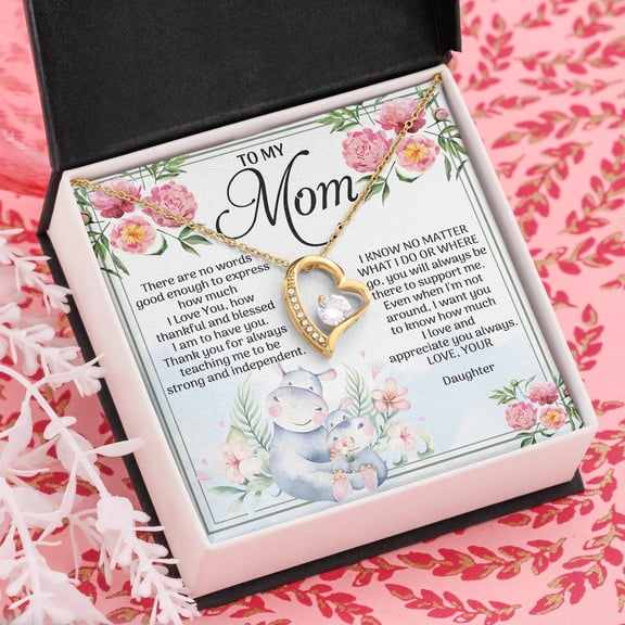Mama Necklace Mom Jewelry To My Mom Necklace Love Necklace For MomFor Mom Silver Mom Necklace, White Forever Love Necklace