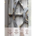 thumbnail image 3 of Grey Rudder Coastal Sheer Curtains for Living Room Bedroom Beach Retro Nautical Summer Sheer Curtains 45 Inch Long 2 Panels Set Light Filtering Curtain Window Treatments Drapes for Dining Room, 3 of 6