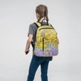 thumbnail image 5 of Naloa Flowers And Butterflies Print Lightweight DayBackpack Suitable for school, work, shopping, travel, etc., 5 of 5