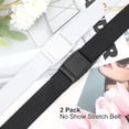 thumbnail image 6 of No Show Women Stretch Belt Invisible Elastic Web Strap Belt with Flat Buckle for Jeans Pants Dresses, 6 of 8