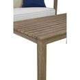 thumbnail image 4 of 2 Piece Outdoor Loveseat and Table with Fabric Cushions Brown - Saltoro Sherpi, 4 of 5