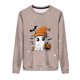 thumbnail image 4 of Heisall Womens Hoodies Halloween-themed Sparkling Print Round Neck Long Sleeve Fleece-lined Casual Sporty Fashion Sweatshirts, 4 of 9