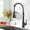 thumbnail image 3 of Pull-Down Sprayer Kitchen Faucet Dark Black Brozen, 3 of 7