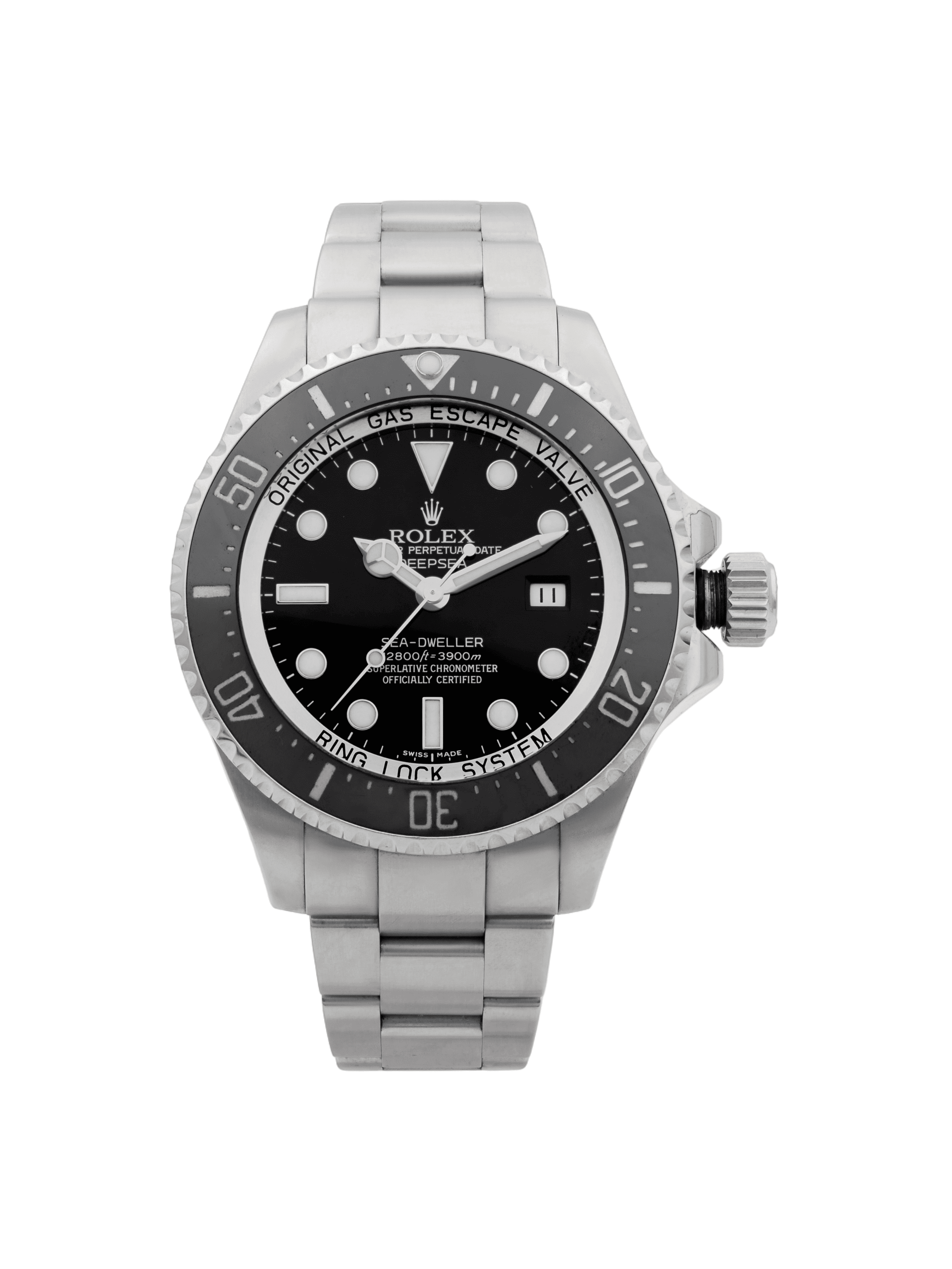 Rolex Deepsea Sea-Dweller 44mm Steel Black Dial Automatic Mens Watch - Walmart.com