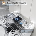 thumbnail image 2 of GT Smart Toilet with Heated Seat and Night Light, Tankless Toilet, Modern One-piece Toilet with Remote Control and Automatic Cover, Standard Comfort Height Toilet, White, 2 of 13