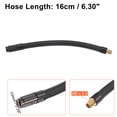 thumbnail image 4 of Adaptador de mandril de manguera de extensión de inflador de neumáticos roscado de 16 cm, tubo de bomba de aire, válvula de neumático, tubo de conexión negro para coche, camión, bicicleta, MTB, goma de cobre Unique Bargains mandriles de llantas, 4 of 7