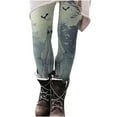 thumbnail image 2 of Abomasnow Leggings for Women Soft High Waisted Halloween Blood Print Legging Pants Casual Slim Fit Running Yoga Tights Trousers on Clearance, 2 of 7