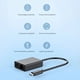 thumbnail image 3 of Para TV 4K Adaptador de Base USB USB C Ethernet Adaptador USB C una Ethernet Soporte Plug y Play Carga PD, 3 of 5