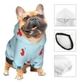 thumbnail image 3 of Honeii Syringe And Red Cross Print Small Dog Hoodies Pet Hooded Sweatshirts Fall Winter Puppy Cat Sweaters Warm Clothes for Small Dogs Outfits Costume-X-Large, 3 of 7