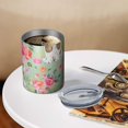 thumbnail image 3 of 12oz Coffee Tumblers Basset Hound and Flowers Stainless Steel Vacuum Insulated Travel Tumbler Coffee Cups Mug with Lid and Straw with Cleaning Brush for Cold & Hot Drinks, 3 of 5