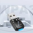 thumbnail image 4 of 2X Adaptador AX900 USB WiFi 6 Bluetooth 5.4 2 en 1 Dongle Receptor Inalámbrico de Red de Banda Dual de 2,4 G y 5 GHz CONTROLADOR GRATUITO para W10/11, 4 of 5