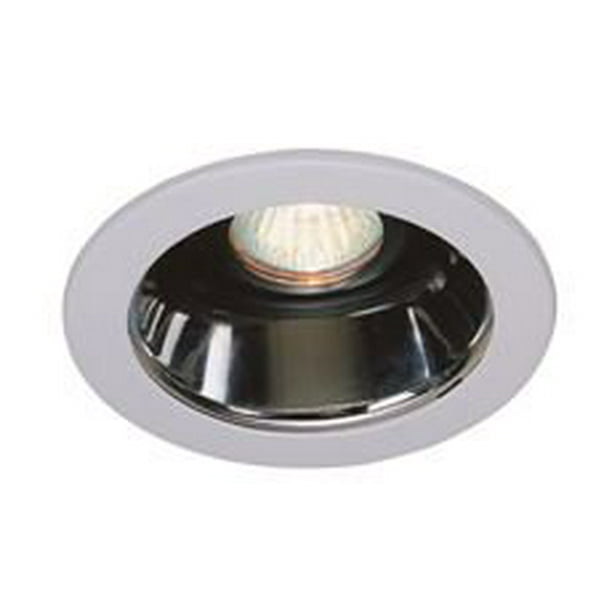 RECESSED LIGHTING UNIVERSAL LOW VOLTAGE ALZAK REFLECTOR TRIM 4 IN. WITH WHITE TRIM RING MR16 50