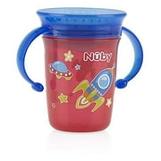 Nuby 1pk No Spill 2-Handle 360 Degree Printed Wonder Cup Red
