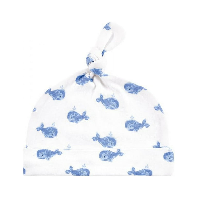Hudson Baby Infant Boy Cotton Cap and Scratch Mitten Set